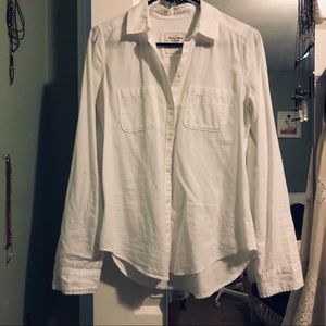 White Button Down Shirt Abercrombie